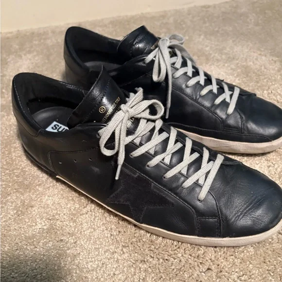 Men’s Golden Goose Black Sneakers size 11 1/2. - Picture 1 of 4